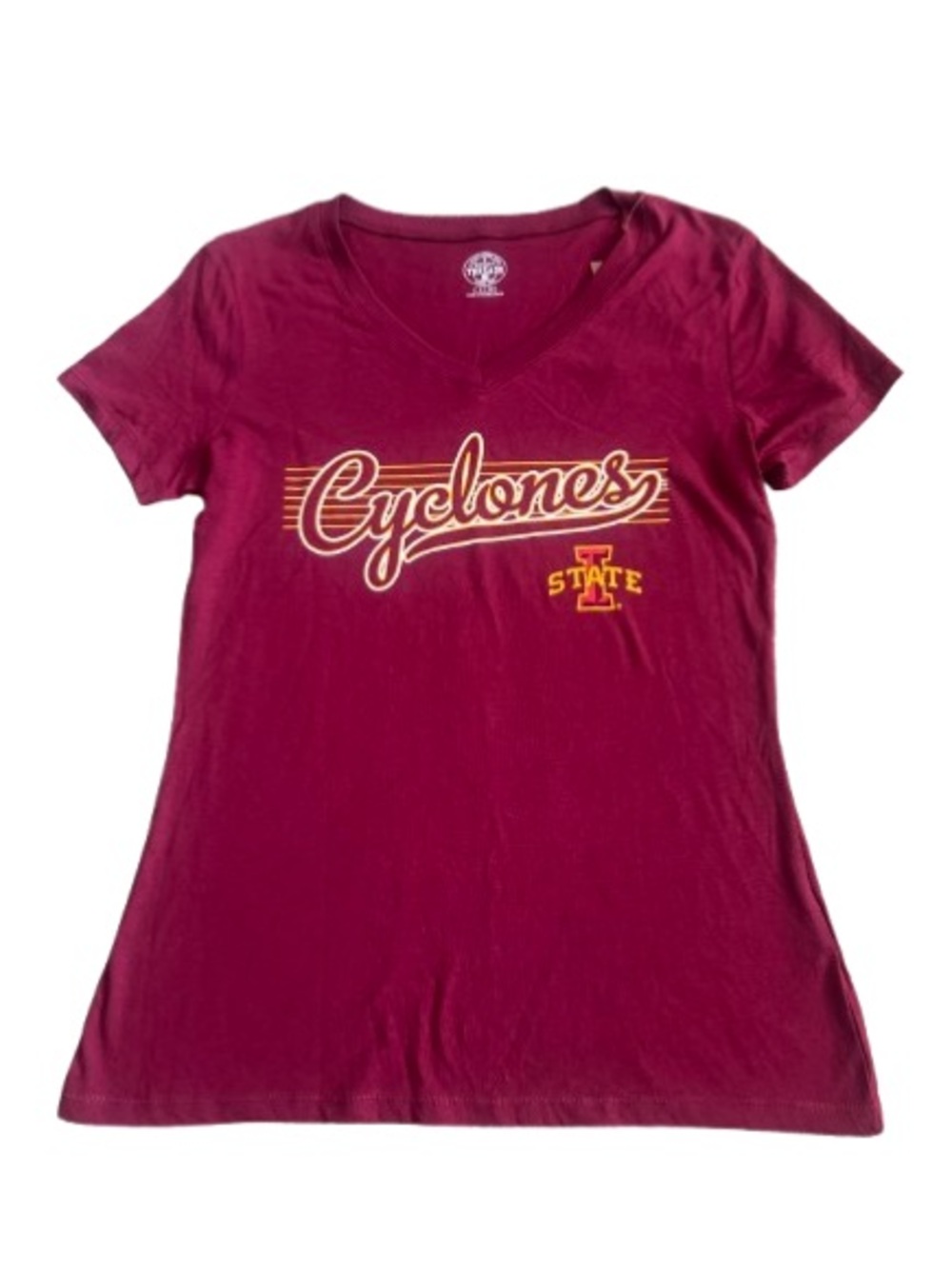 U3 NWT Women’s Iowa State Cyclones V Neck T Shirt - Size: Small